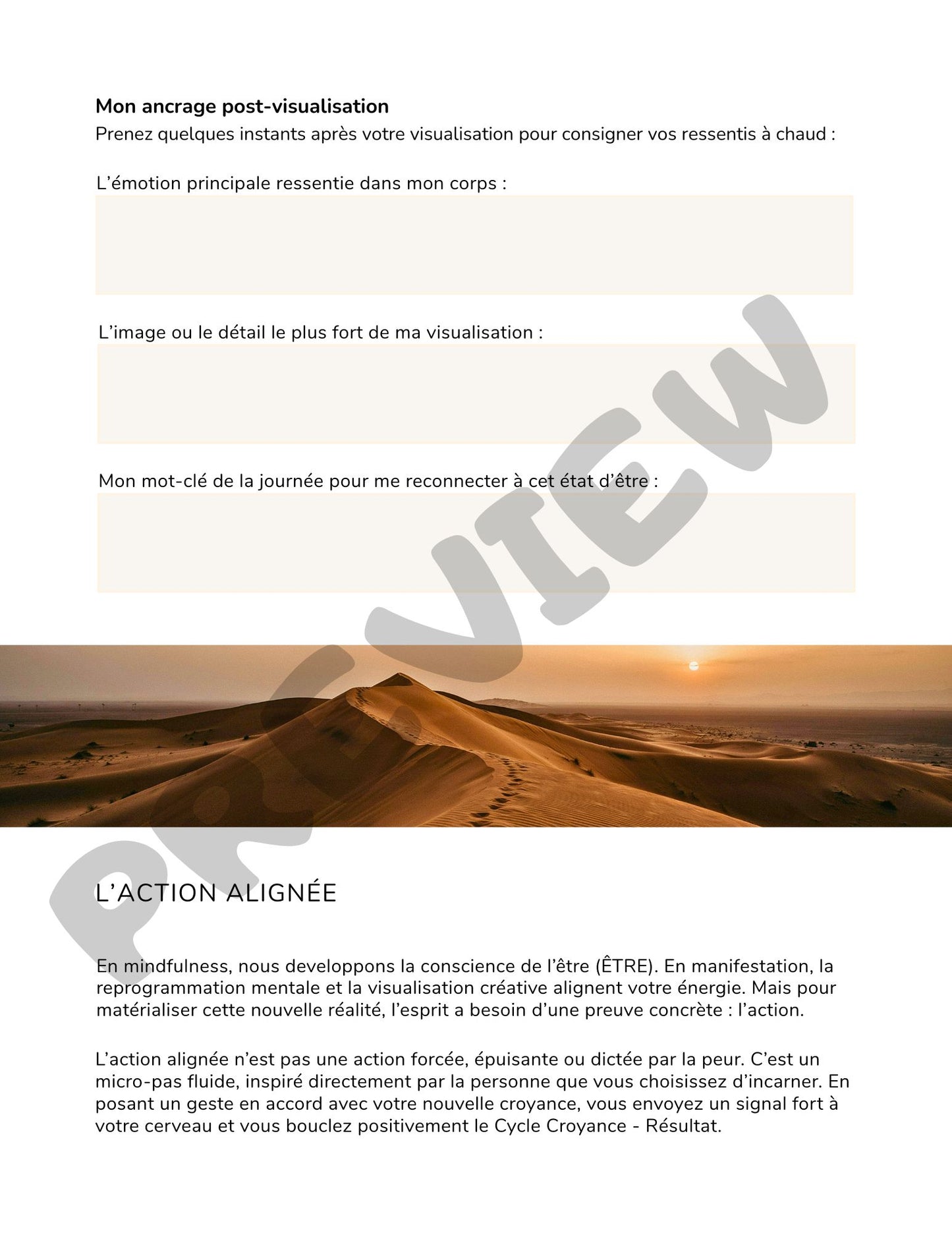 Guide Digital : Dépasser vos Croyances Limitantes & Manifestation (Version Française)