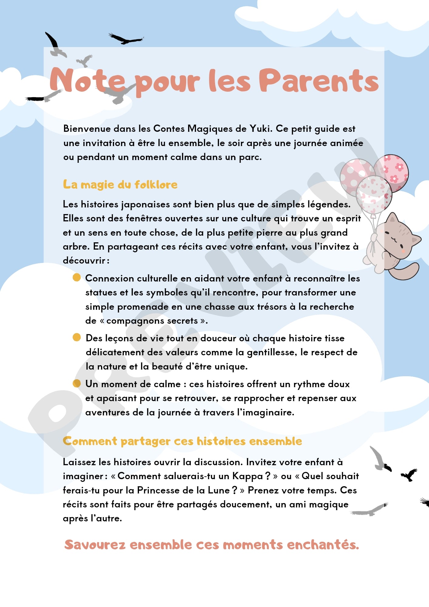 Les Contes Magiques de Yuki : Cahier d'activités sur le folklore japonais pour enfants (4-6 ans)