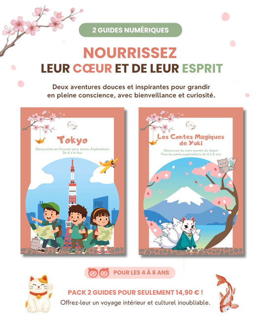 Pack Duo Japon Enfants (4-6 ans) : Guide de Tokyo & Contes Magiques de Yuki (PDF)