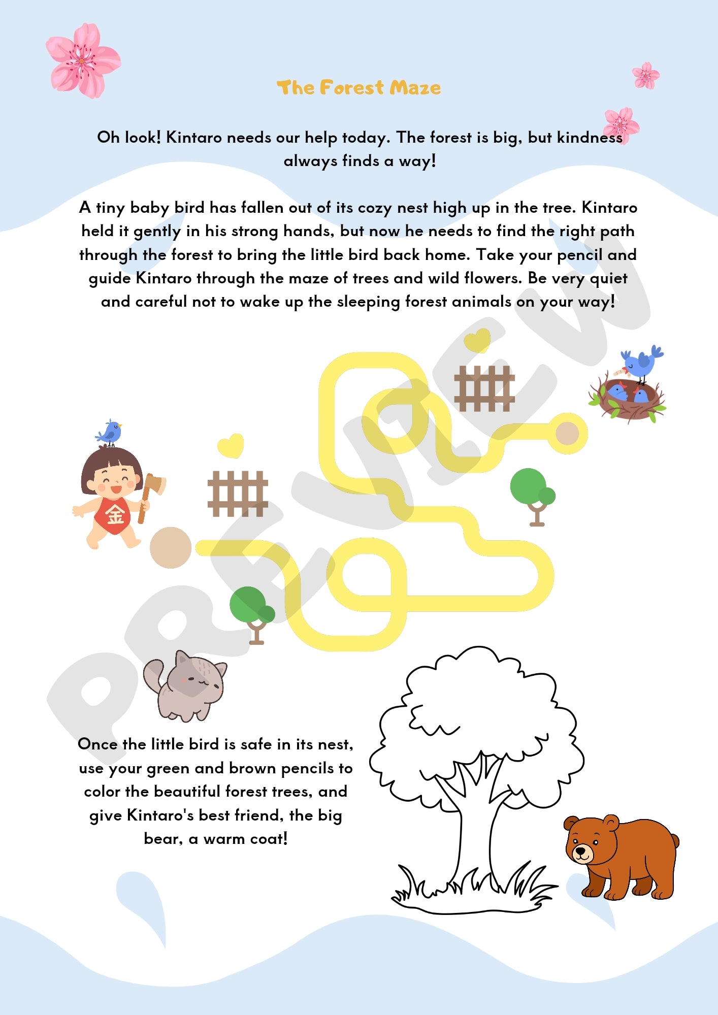 Yuki’s Magic Tales: Printable Japanese Folklore & Activity Guide for Little Explorers