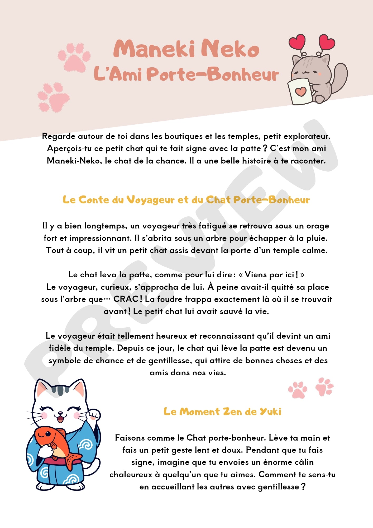 Les Contes Magiques de Yuki : Cahier d'activités sur le folklore japonais pour enfants (4-6 ans)