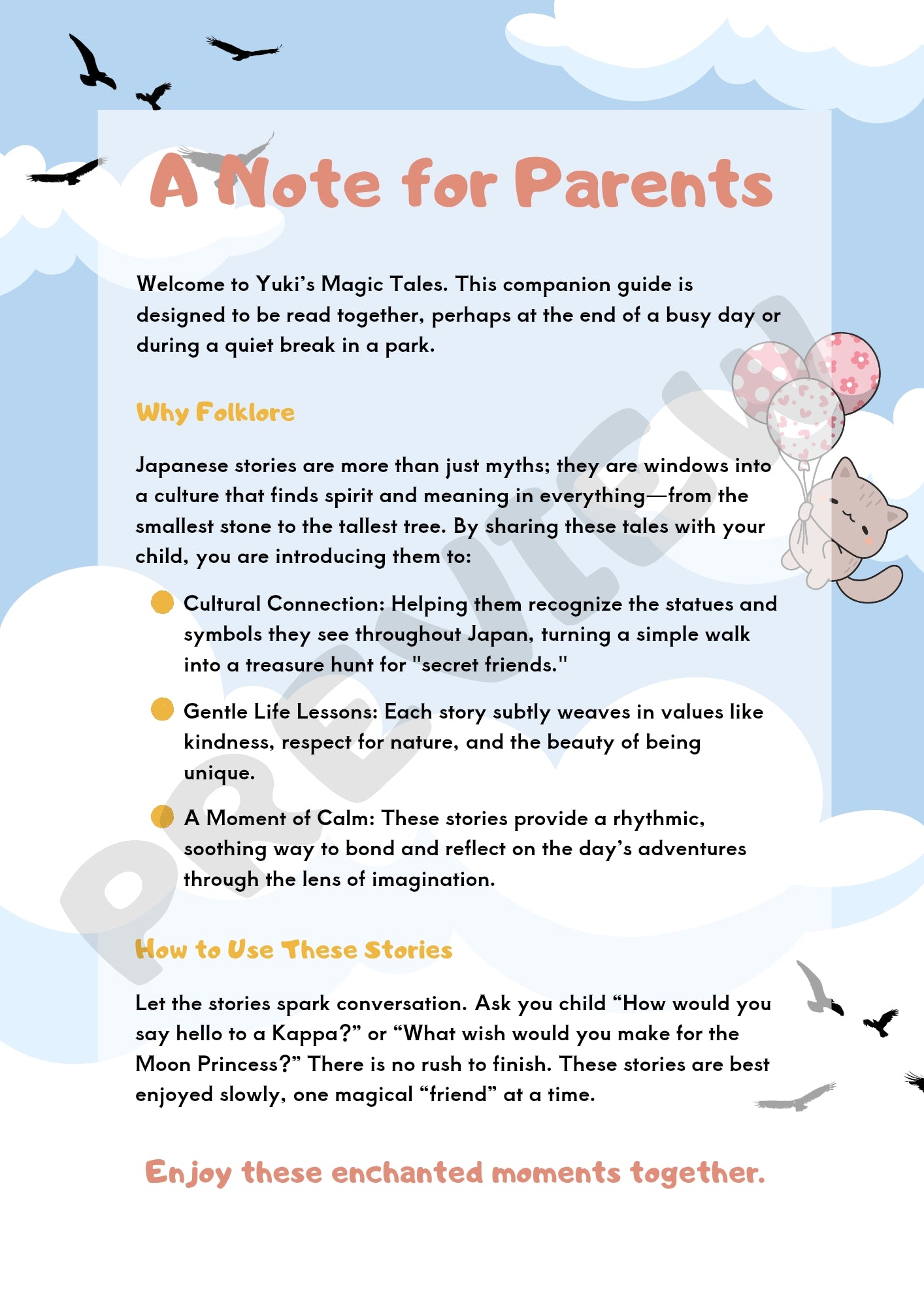 Yuki’s Magic Tales: Printable Japanese Folklore & Activity Guide for Little Explorers