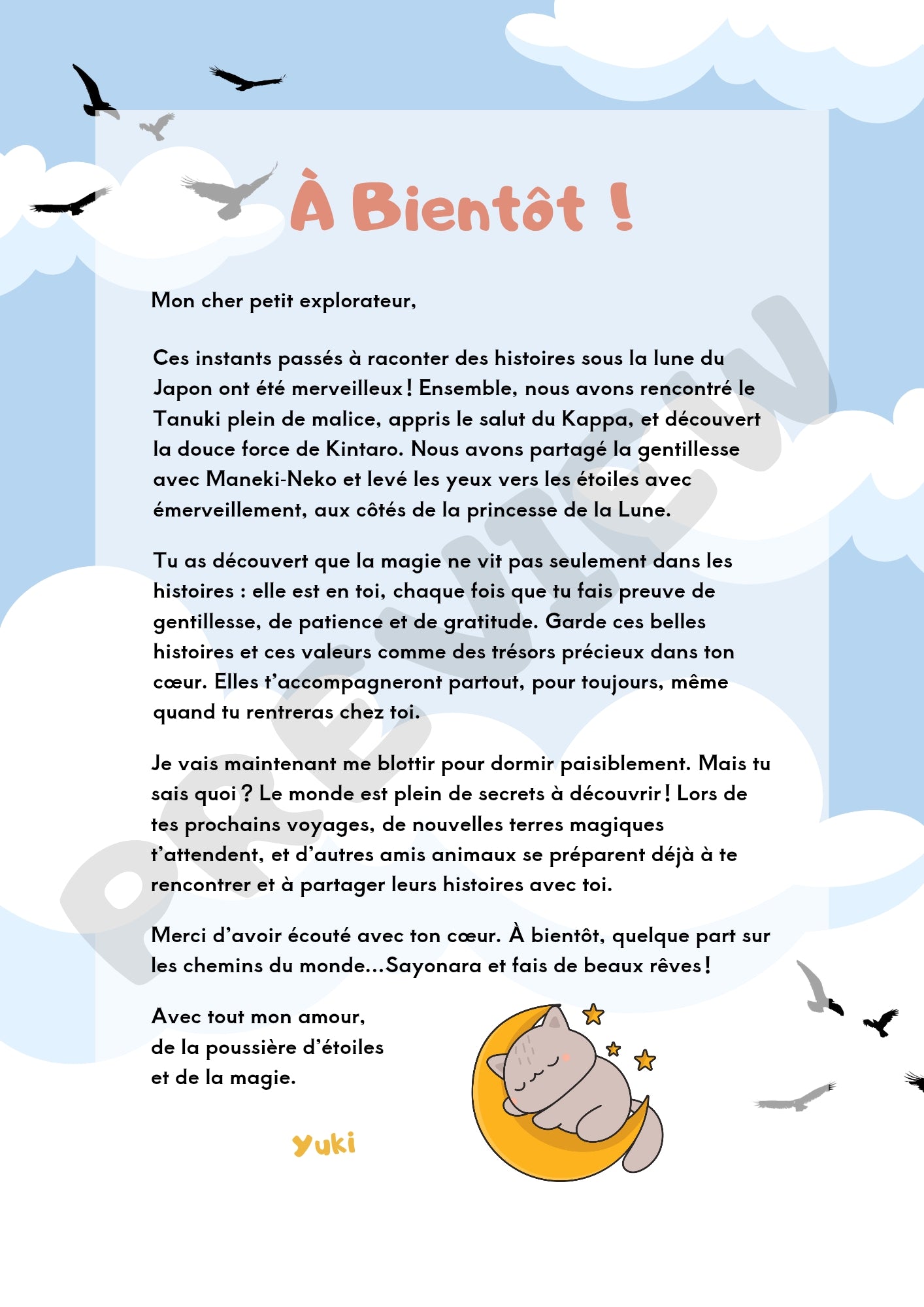 Les Contes Magiques de Yuki : Cahier d'activités sur le folklore japonais pour enfants (4-6 ans)